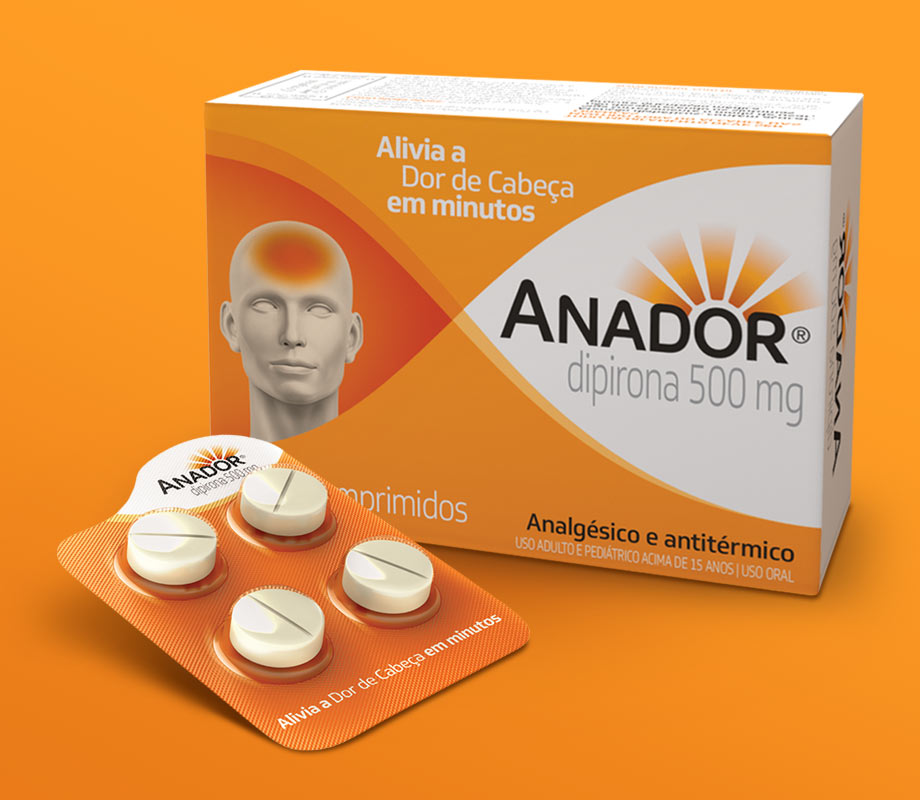 Nova embalagem Anador